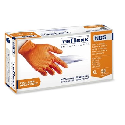 REFLEXX N85 guanti in nitrile s/polvere 50 pz. - XL