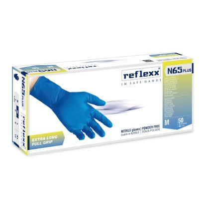 REFLEXX N65PLUS guanti in nitrile s/polvere 50 pz. - XL